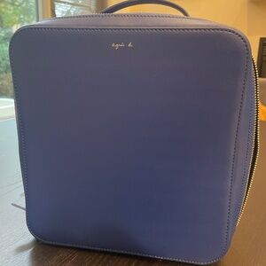 Agnes B. Square Leather Backpack